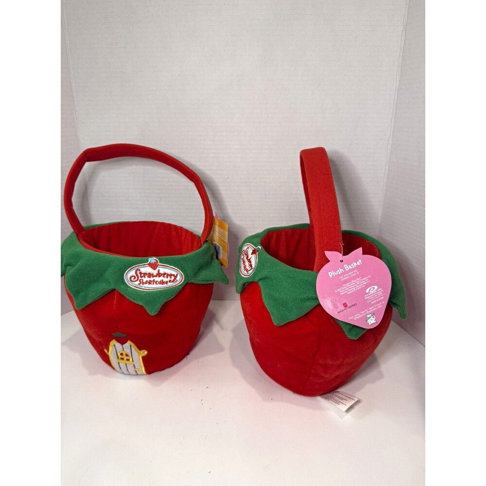 Strawberry Shortcake Plush Basket 2005 NWT Easter Halloween Candy CHOOSE QTY
